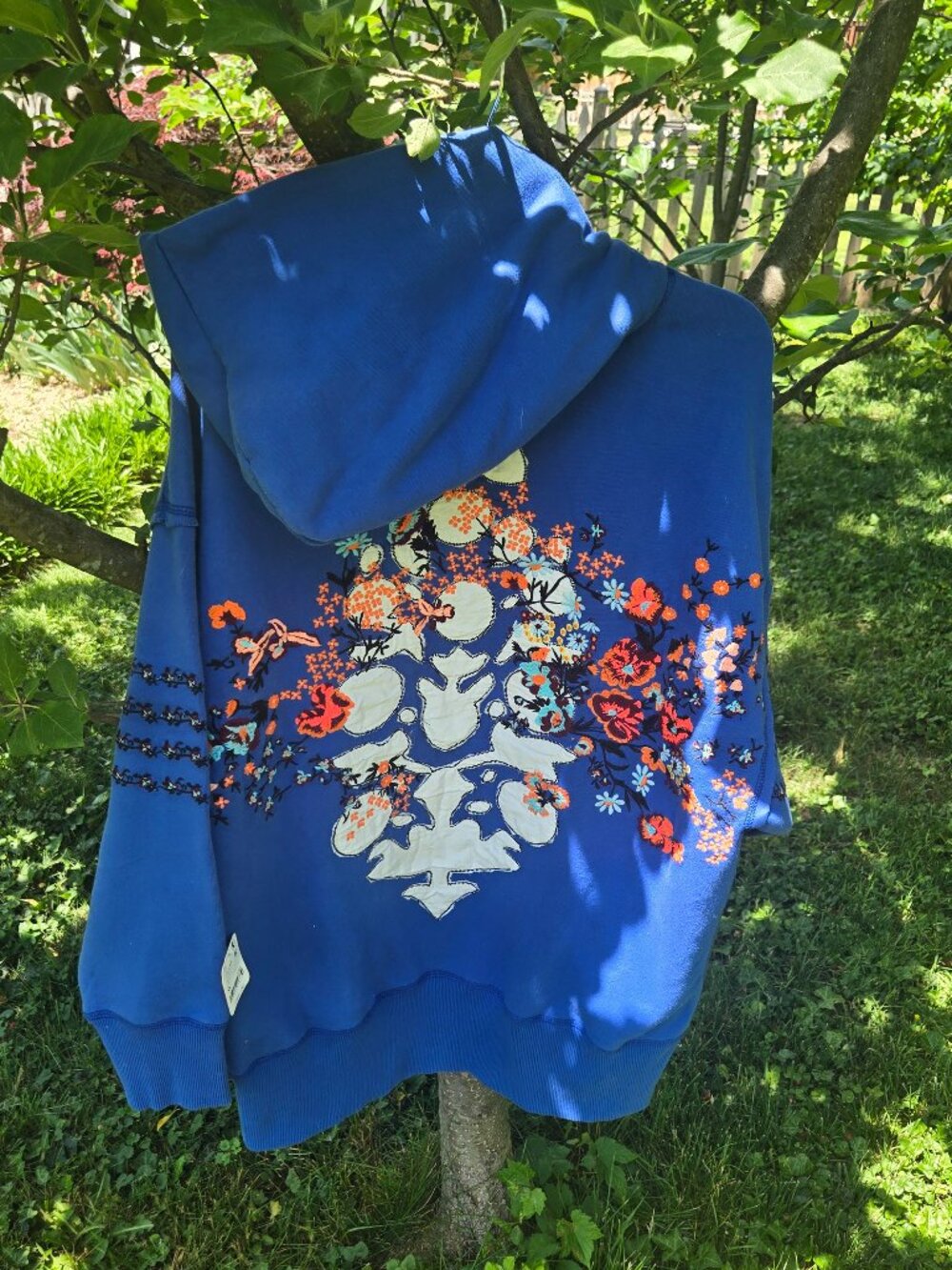 Sold out Free people at my best embroidered hoodie in stellar blueXS - Picture 17 of 17